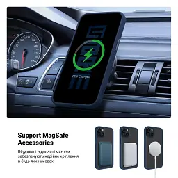 Чохол ArmorStandart Uniq Magsafe для Apple iPhone 15 Plus Dark Blue - мініатюра 4