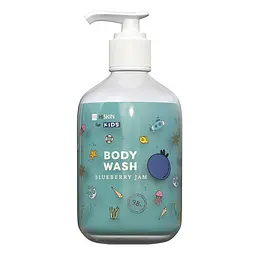 Гель для душу з ароматом чорничний джем Kids BODY WASH Blueberry Jam HiSkin 400 мл