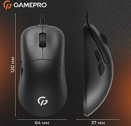 Ігрова миша GamePro GM-690 Black PixArt 3327 USB 10000 DPI - мініатюра 12