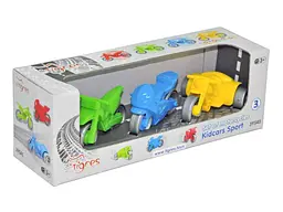 Набір транспорту TIGRES 26x9x9см мотоциклів "Kid cars Sport" 3шт арт.39545 мікс