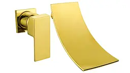 Змішувач для умивальника Mexen Celia gold прихованого монтажу MEX-747415-50, Золотий