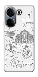 TPU чохол Demsky Odesa spirit для TECNO Camon 20 Pro (CK7n)