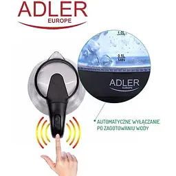 Чайник Adler AD 1224 glass 1.5 л - мініатюра 5