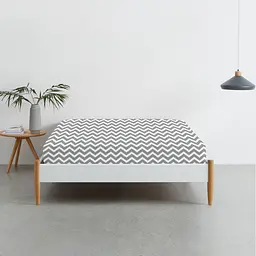 Простирадло на резинці Cosas Grey Zigzag CS1 160х200х20 см (ZigGrey_160x200x20) - мініатюра 2