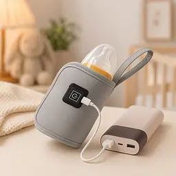 Портативний підігрівач для пляшечок / Портативний підігрівач USB для дитячих пляшечок / Підігрівач для дитячого харчування - мініатюра 5