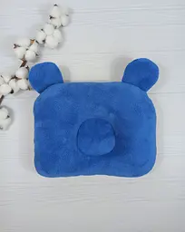Дитяча ортопедична подушка 24×32 для новонароджених a.l.babybox Панда індіанець Синій - мініатюра 2