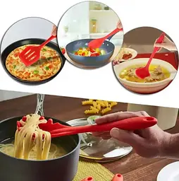 Набір кухонного приладдя kitchenWare 5 предметів, red - мініатюра 5