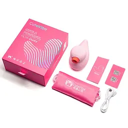 Вакуумний вібратор-качечка CuteVibe Ducky Pink CuteVibe SO6553 92489 - мініатюра 4