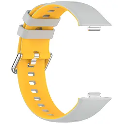 Ремінець ArmorStandart для Huawei Watch Fit 3 / 4 / 4 Pro Grey Yellow (ARM89073) - мініатюра 4