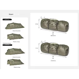 Намет Naturehike Opalus UL CNK2450WS036 двомісний темно-зелений - мініатюра 10