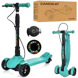 Самокат дитячий iTrike Maxi JR3-060-40-GR складний - мініатюра 2
