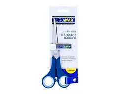 Ножиці BUROMAX 17,5см з гумовими вставками 4504