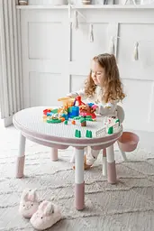 Дитячий багатофункціональний столик Poppet Мультиплей Роуз 5 в 1 та стілець (PP-011R) - мініатюра 9