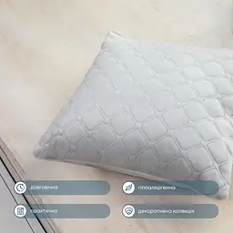 Подушка декоративна ТЕП Velour 40х40 см 413 світло-сіра (3-00437_07367) - мініатюра 4