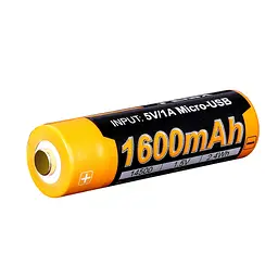 Акумулятор 14500 АА Fenix ARB-L14-1600U  Li-ion з micro-USB зарядкою