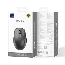 Маніпулятор миша бездротова WIWU 2.4G Wireless Mouse WM113 Чорний - мініатюра 2