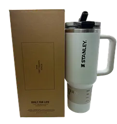 Термос термочашка Stanley Quencher ProTour Flip Straw Tumbler з нержавіючої сталі White 1,18 л KT7001985 - мініатюра 2