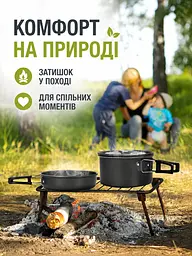 Туристичний набір посуду на 1–2 особи з анодованого алюмінію (49676058) - мініатюра 7