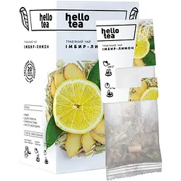 Чай Hello Tea Імбир лимон 20 шт