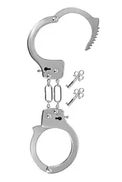 Строгі металеві наручники Fetish Tentation Soft adjustable metal wrist cuffs - мініатюра 2