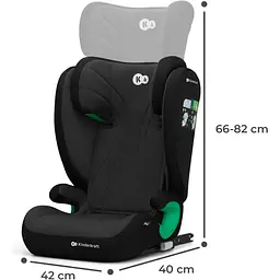 Автокрісло Kinderkraft Junior Fix 2 i-Size Graphite Black чорне KCJUFI20BLK0000 (00-00305198) - мініатюра 9