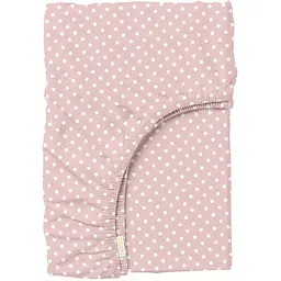 Простирадло на резинці для коляски та люльки Cosas Rose Dots 40х80х5 см (DropRose_FittedStroller_40х80)
