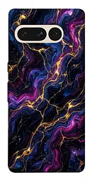 TPU чохол Demsky Purple space marble для Google Pixel 7 Pro