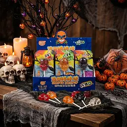 Льодяник на паличці Halloween Skull Lollipop 1шт, 12г - мініатюра 3