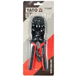 Кліщі для обтискання і зачистки кaбелів YATO RJ45 RJ10 RJ11 L=205 мм (YT-22443) - мініатюра 4