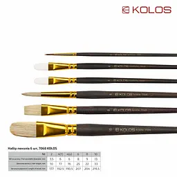 Набір пензлів Kolos 7068 - мініатюра 2