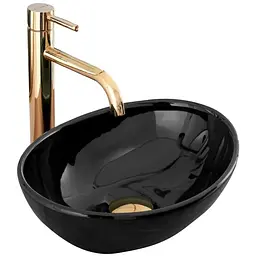 Умивальник Rea Sofia mini накладний black REA-U8013, Чорний
