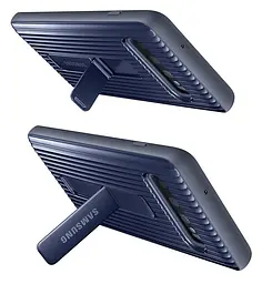 Оригінальний протиударний чохол для Samsung Galaxy S10 Protective Rugged Standing Cover Blue EF-RG973CBEGRU (G973) з підставкою - мініатюра 2