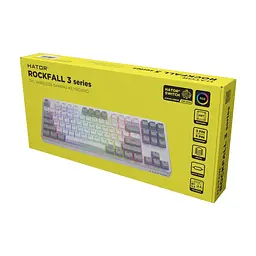 Клавіатура Hator Rockfall 3 Mecha TKL QMK/VIA Orange Wireless White (HTK851UA) - мініатюра 7