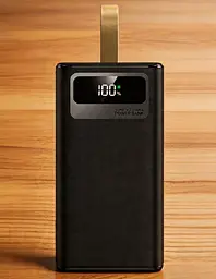 Портативний повербанк No Brand Power Bank Fast Charge 40000 mAh Чорний (2104619131) - мініатюра 5