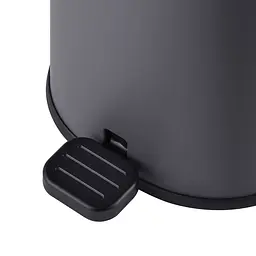 Відро для сміття з плавним закриттям овальне Mixxus Premium Olivary-TC0105 5 л graphite MI7063, Графит - мініатюра 9