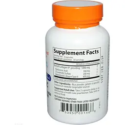 Гіалуронова кислота Doctor's Best Best Hyaluronic Acid + Chondroitin Sulfate with BioCell Collagen 60 капсул - мініатюра 2