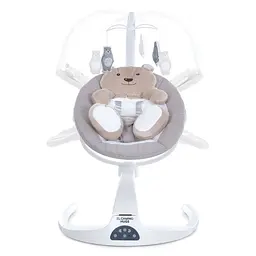 Заколисуючий центр-шезлонг HUGS ME 1077 Beige - мініатюра 5