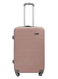 Валіза середня M ABS-пластик Milano bag 004 66×44×28,5см 75л Рожеве золото