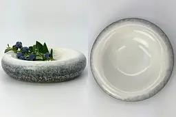 Тарілка-камінь 20,3x5 "Донат-блу"