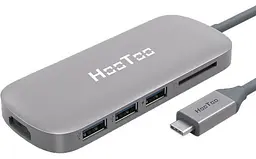 Хаб адаптер Hoob HooToo Usb-C 3.1 with Type C Charging Port HDMI Output Card Reader, 3 Usb 3.0 Ports HT-UC001 - мініатюра 2