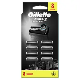 Змінні картриджі для гоління Gillette Mach3 Charcoal 8 шт. - мініатюра 2