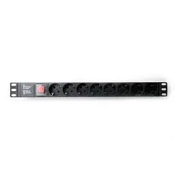 Силовий блок Eserver 19 8 розеток, викл., алюм. корпус PDU 220В, 16А (WT-2261A-GER-8WAY-WO) - мініатюра 2