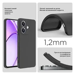 Силіконовий чохол BeCover для Realme Note 60 Black (713013) - мініатюра 4
