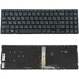 Клавіатура для ноутбука ASUS (UX535 series) rus чорний без фрейма підсвітка клавіш