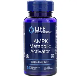 Активатор метаболізму AMPK, Metabolic Activator, 30 вегетаріанських пігулок Life Extension vit0001686