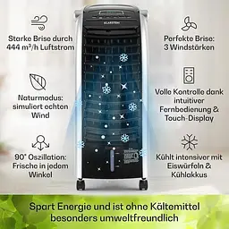 Мобільний кондиціонер вентилятор Klarstein Maxfresh 4 -в-1 (10029394) - мініатюра 3