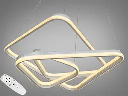 Підвісна LED-люстра з димером Diasha та пультом ДУ 1891WH - мініатюра 4