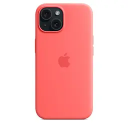 Силіконовий чохол CasePro Silicone Case with MagSafe Guava для iPhone 15 - мініатюра 5