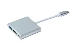 Адаптер Dynamode USB3.1 Type-C to 1хHDMI, 1хUSB 3.0, 1хUSB Type-C Female, розд.здат. до 4K 3840x2160