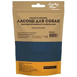 Ласощі для собак Lucky Star м'яке качине в'ялене м'ясо 11 см 85 г (4820111434138/4820281500022) - мініатюра 2